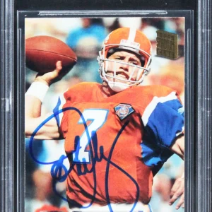 Broncos John Elway Authentic Signed 1994 Stadium Club #558 Card BAS Slabbed