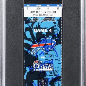Patriots Tom Brady "Brady Vs. Bledsoe" Signed 10/3/2004 Ticket Auto 10! PSA Slab
