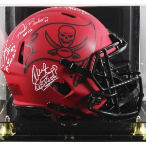 Alstott, Barber, Sapp & Brooks Signed Rave F/S Speed Proline Helmet W/ Case BAS