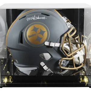 Steelers Mel Blount Signed Slate Full Size Speed Rep Helmet W/ Case BAS Witness
