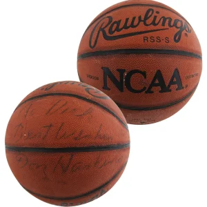 UTEP Don Haskins "Best Wishes" Signed Rawlings NCAA I/O Basketball BAS #BU55120