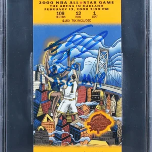 Shaquille O'Neal "W/ Insc" Signed 2/13/2000 NBA ASG Full Ticket Stub BAS Slabbed