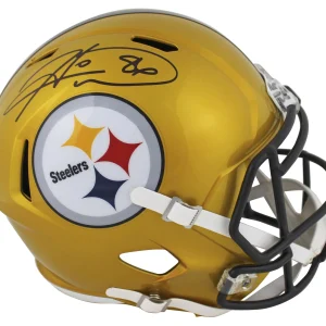 Steelers Hines Ward Signed Flash Full Size Speed Rep Helmet BAS Witnessed