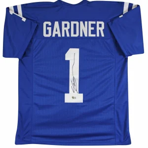 Ahmad "Sauce" Gardner Authentic Signed Blue Pro Style Jersey BAS Witnessed