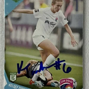 KELSEY TURNBOW SIGNED 2022 PARKSIDE ROOKIE CARD #172 SOCCER RC AUTOGRAPH COA