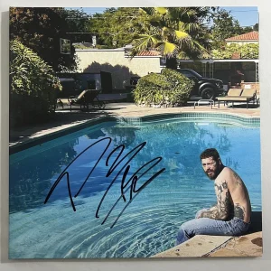 POST MALONE SIGNED AUSTIN VINYL ALBUM HIP HOP SINGER AUTOGRAPH AUTHENTIC COA