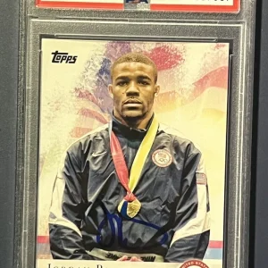 Jordan Burroughs 2012 Topps U.S. Olympic Team Silver #85 Wrestling Auto PSA