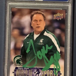 Tom Izzo Signed 2010 Upper Deck World Of Sports Trading Card Michigan St PSA/DNA