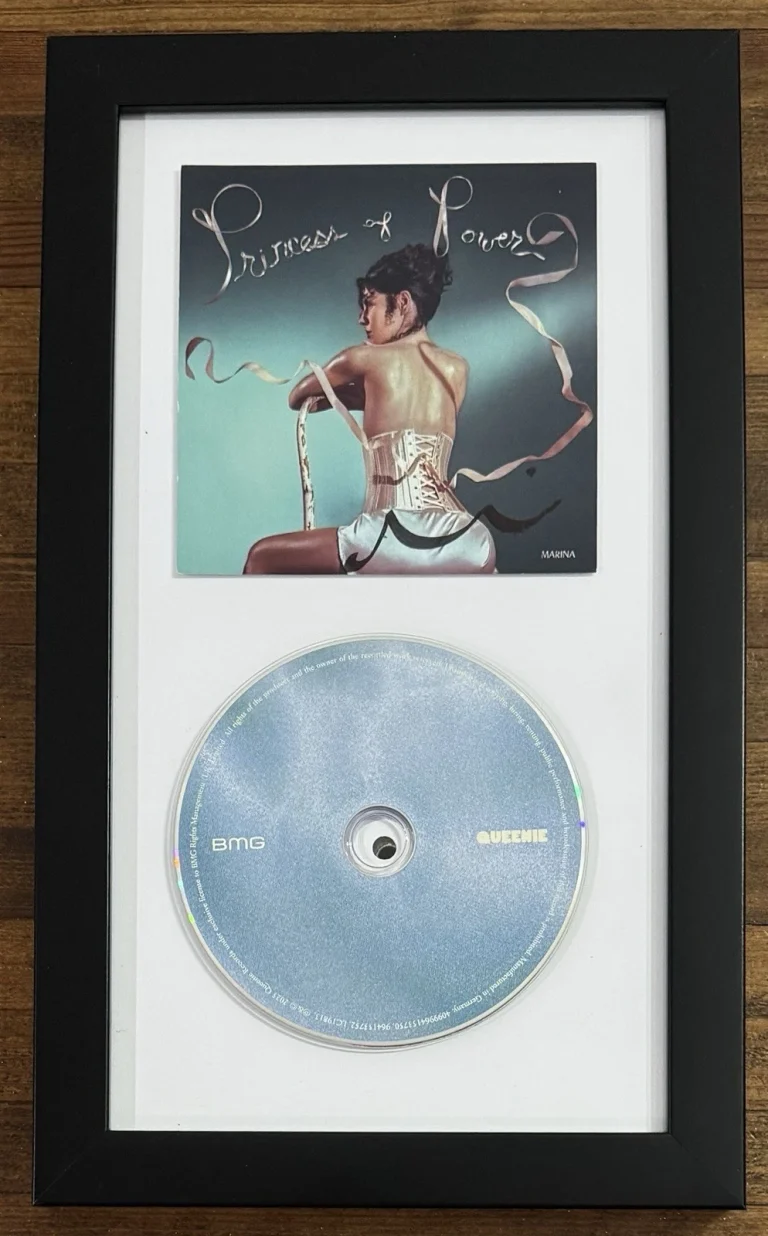 FRAMED Maria SIGNED Princess Of Power Album Card & CD BAS Beckett COA Autograph