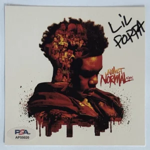 SIGNED Lil Poppa Almost Normal Again AUTOGRAPH Album Cover Card & CD PSA DNA COA