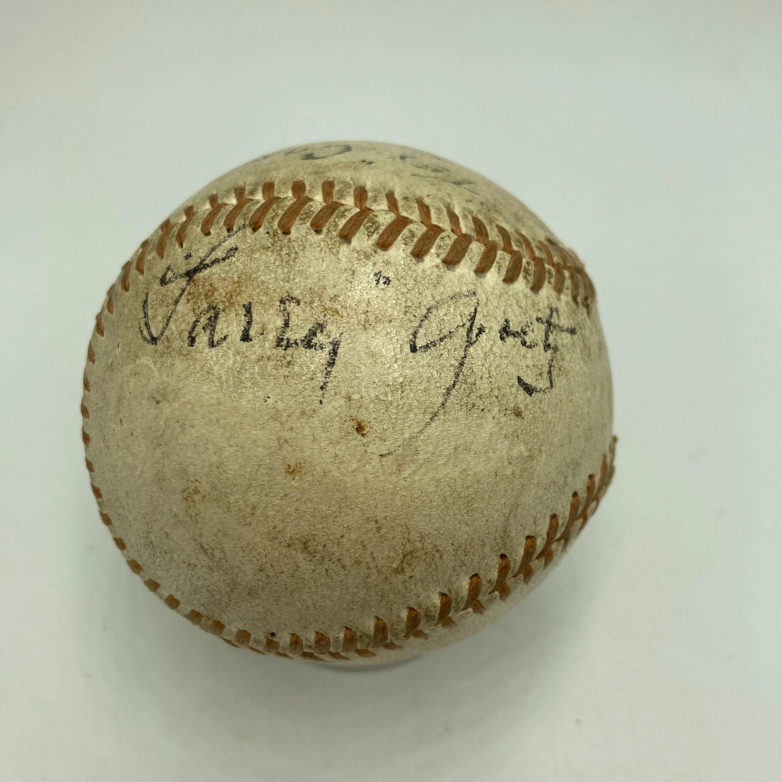 Larry Goetz Umpire Signed 1940's National League Frick Game Used ...
