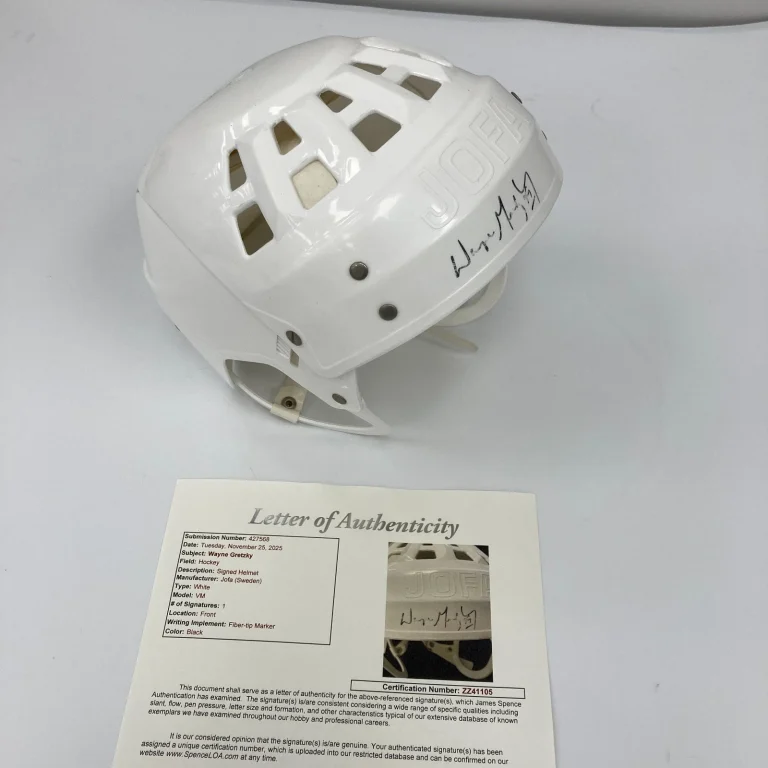 Wayne Gretzky Signed NHL Jofa Hockey Helmet JSA COA