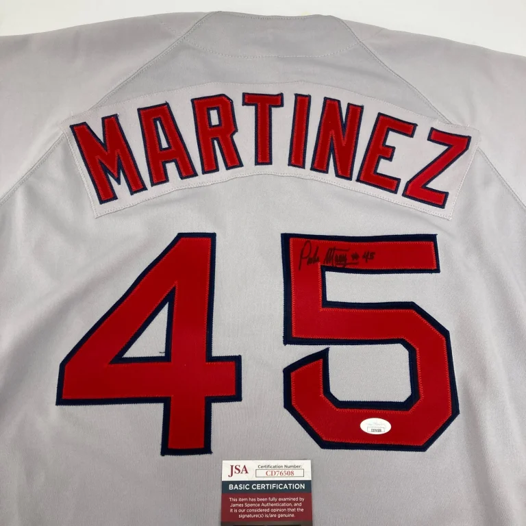 Pedro Martinez Signed 1990's Russell Boston Red Sox Authentic Jersey JSA COA