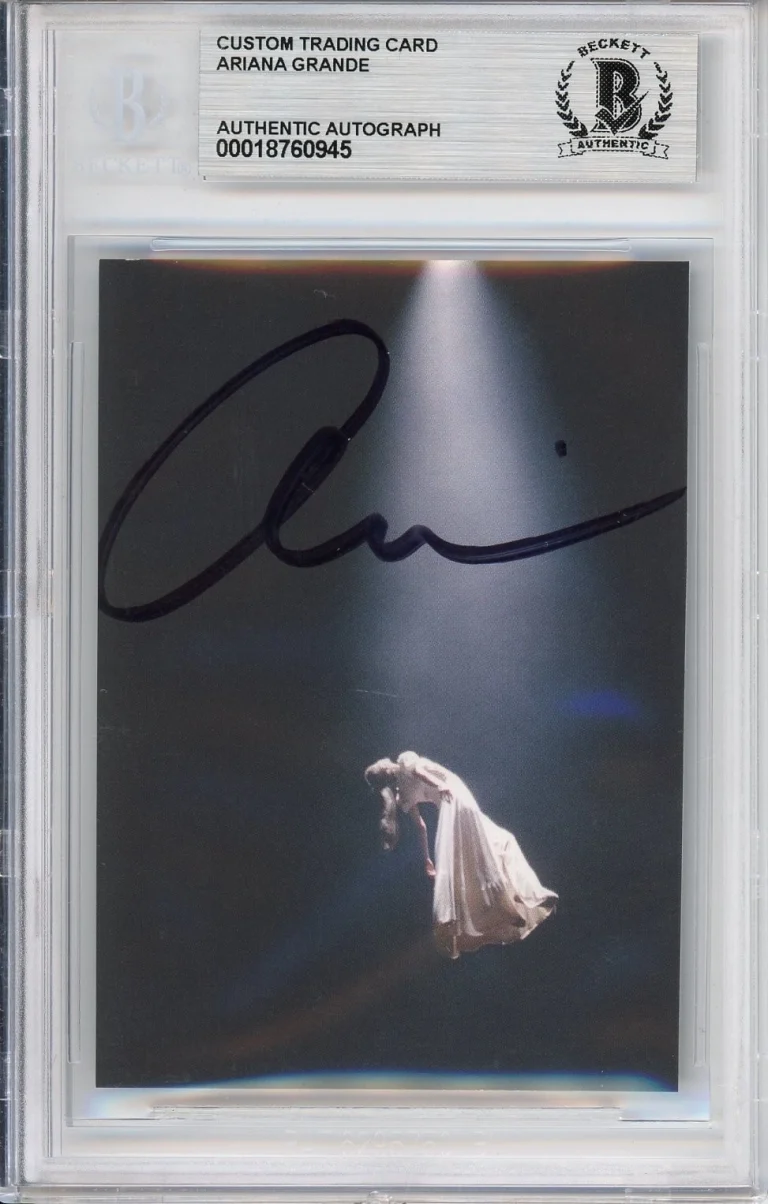 Ariana Grande SIGNED Eternal Sunshine Floating Art Card BAS Beckett COA Auto