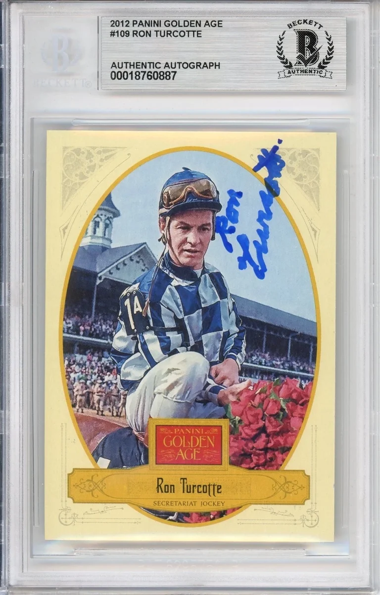 2012 Panini Golden Age Ron Turcotte SIGNED Card Secretariat BAS Beckett COA AUTO
