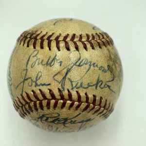 1946 New York Giants Team Signed NL Baseball Ernie Lombardi JSA COA