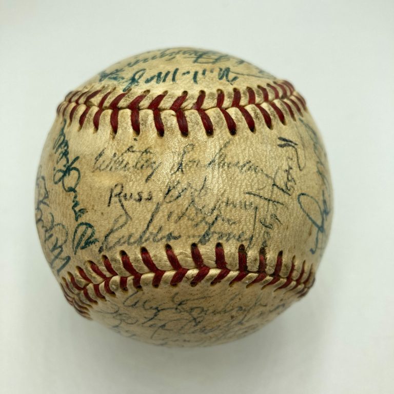 The Most Complete 1954 NY Giants World Series Champs Team Signed Baseball PSA