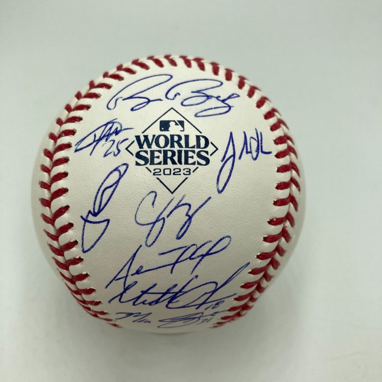 2023 Texas Rangers World Series Champs Team Signed W.S. Baseball MLB & Fanatics