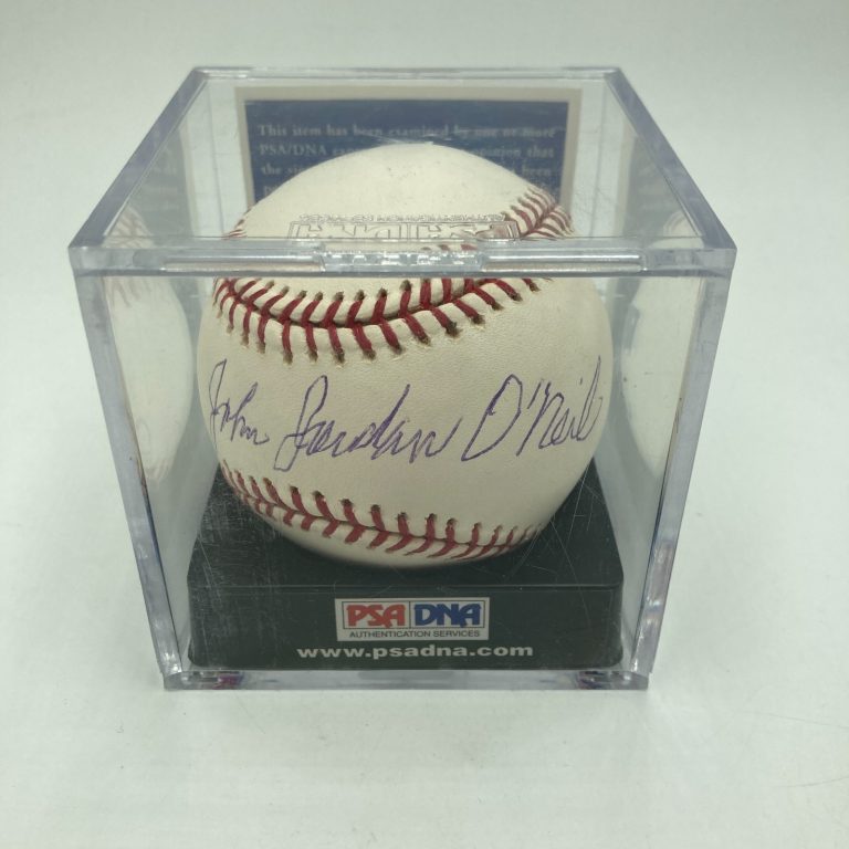Buck O'Neil John  Jordan Full Name Signed MLB Baseball PSA DNA Graded 9.5 MINT
