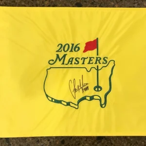 * SANDY LYLE * signed autographed * MASTERS FLAG * 1988 Winner * 2