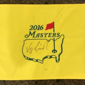 * VIJAH SINGH * signed autographed * MASTERS FLAG * 2000 Winner * 3