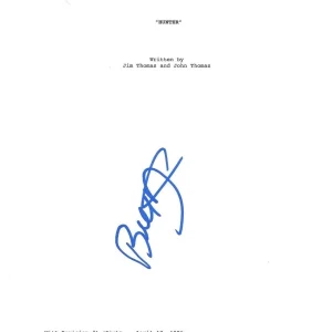 * BILL DUKE * signed autographed movie script * PREDATOR * HUNTER * MAC * 1