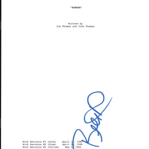 * BILL DUKE * signed autographed movie script * PREDATOR * HUNTER * MAC * 3