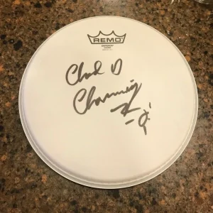 * CHAD CHANNING * signed 10" REMO drumhead  * NIRVANA DRUMMER * PROOF * 2