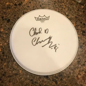 * CHAD CHANNING * signed 10" REMO drumhead  * NIRVANA DRUMMER * PROOF * 3