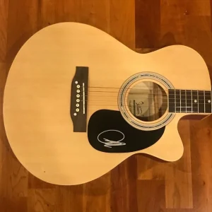 * DUSTIN LYNCH * signed autographed acoustic guitar * SMALL TOWN BOY * 1