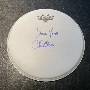 * RICHARD EDSON * signed 10" REMO drumhead * SONIC YOUTH * PROOF * COA * 2