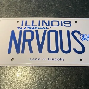 * RICHARD EDSON * signed license plate * FERRIS BUELLER'S DAY OFF * PROOF * 1