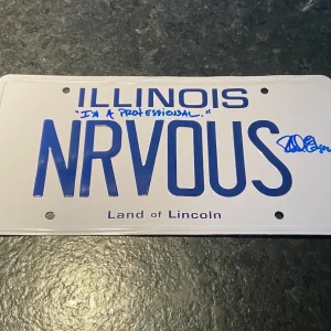 * RICHARD EDSON * signed license plate * FERRIS BUELLER'S DAY OFF * PROOF * 2