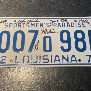 * JAWS * signed license plate * BACKLINIE, KRAMER, GOTTLIEB +5 MORE * PROOF * 2