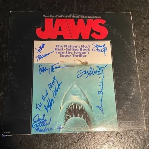 * JAWS * signed vinyl soundtrack * BACKLINIE, KRAMER, GOTTLIEB +5 MORE * PROOF 1