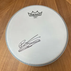 * BRANDON STEINECKERT * signed 10" REMO drumhead * RANCID * THE USED * COA 2