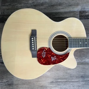 * BLACK PUMAS * signed acoustic guitar * ERIC BURTON & ADRIAN QUESADA * COA 1