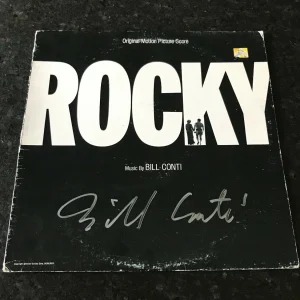 * BILL CONTI * signed soundtrack album * ROCKY * COMPOSER * COA * 1