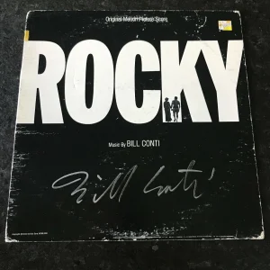 * BILL CONTI * signed soundtrack album * ROCKY * COMPOSER * COA * 4