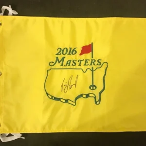 * VIJAH SINGH * signed autographed * MASTERS FLAG * 2000 Winner * 6