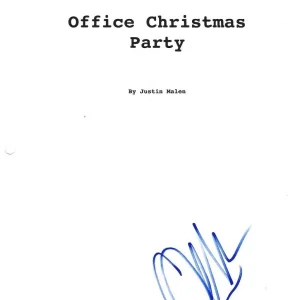 * OLIVIA MUNN * signed movie script * OFFICE CHRISTMAS PARTY * COA * 1