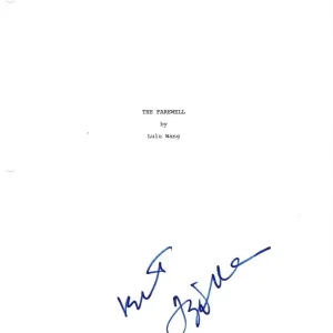 * TZI MA * signed movie script * THE FAREWELL * COA * 1
