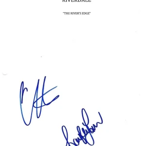 * CASEY COTT & HAYLEY LAW * signed tv script * RIVERDALE * COA * 1