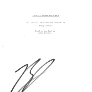 * BARRY JENKINS * signed movie script * IF BEALE STREET COULD TALK * DIRECTOR 1