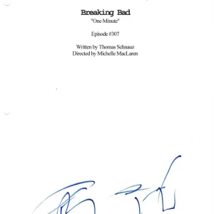 * MARK MARGOLIS * signed tv script * BREAKING BAD * TIO SALAMANCA * COA * 1