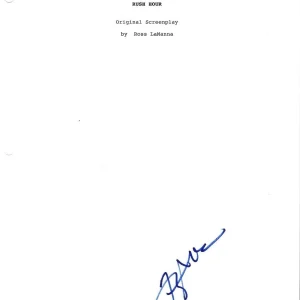 * TZI MA * signed movie script * RUSH HOUR * COA * 1