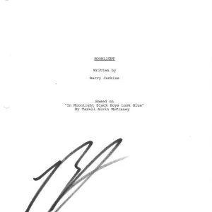 * BARRY JENKINS * signed movie script * MOONLIGHT * DIRECTOR * COA * 2