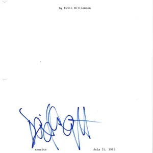 * DAVID ARQUETTE * signed movie script * SCREAM * DEPUTY DEWEY * COA * 1