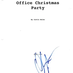 * OLIVIA MUNN * signed movie script * OFFICE CHRISTMAS PARTY * COA * 2