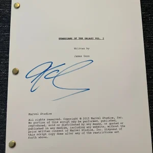 * KAREN GILLAN * signed full movie script * GUARDIANS OF THE GALAXY VOL. 2 * 1